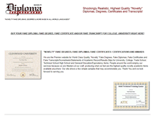 Tablet Screenshot of diplomareplacementservice.com